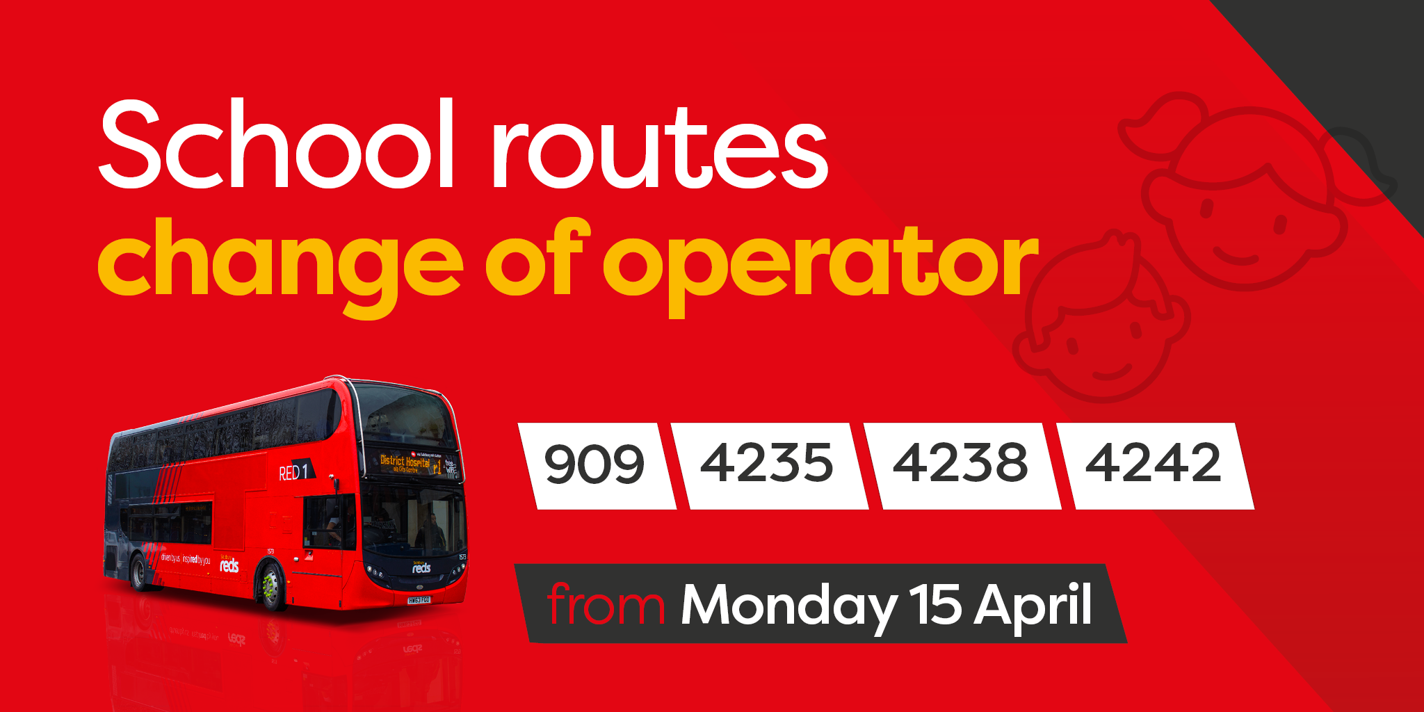 School bus changes from Monday 15 April - Salisbury Reds