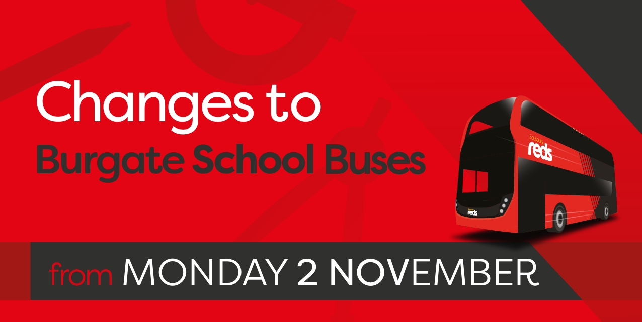 Changes to Burgate School buses from Monday 2 September