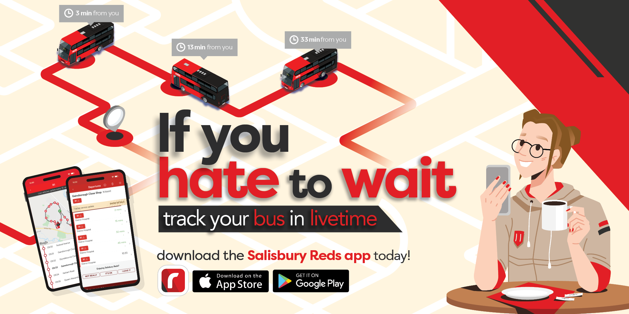 Salisbury Reds live bus tracking