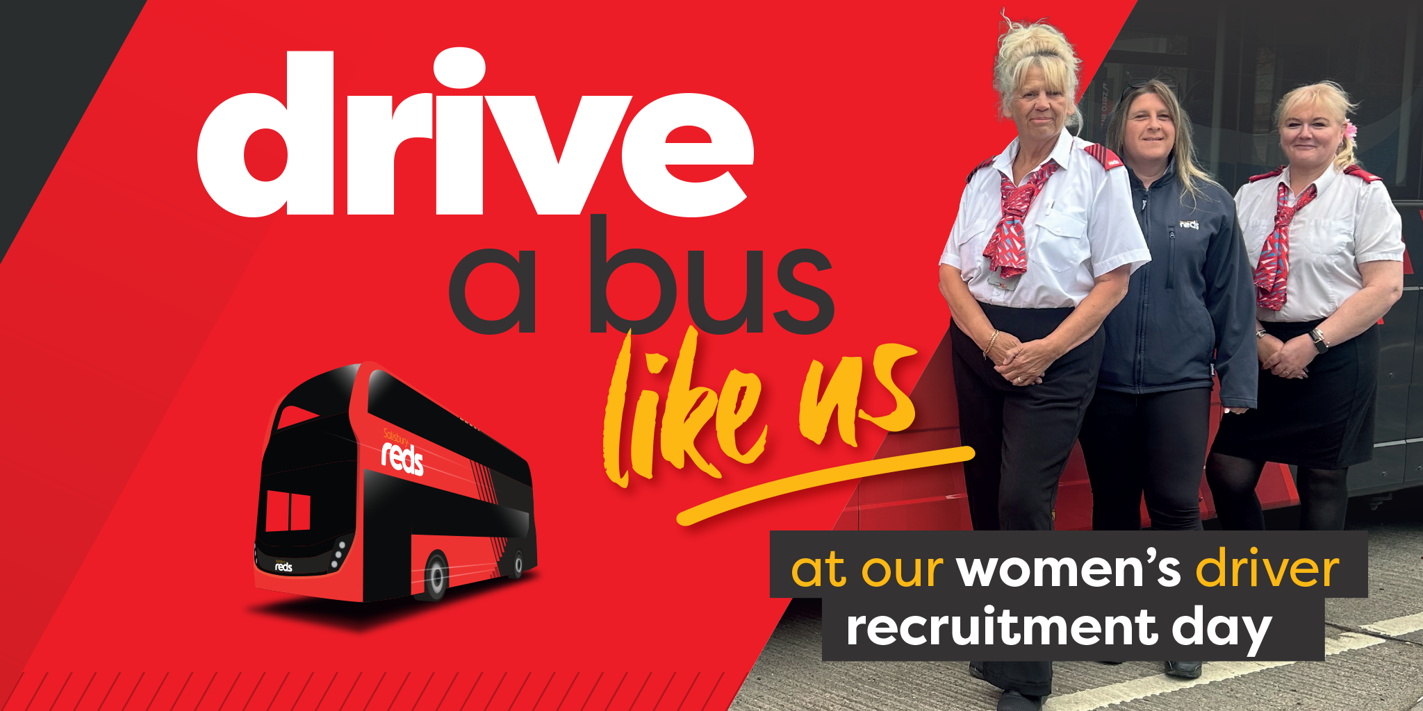 Women behind the wheel! Join us for our female recruitment day