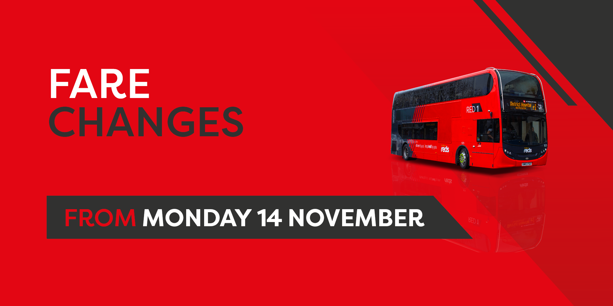 Salisbury Reds fare changes from 14 November 2022