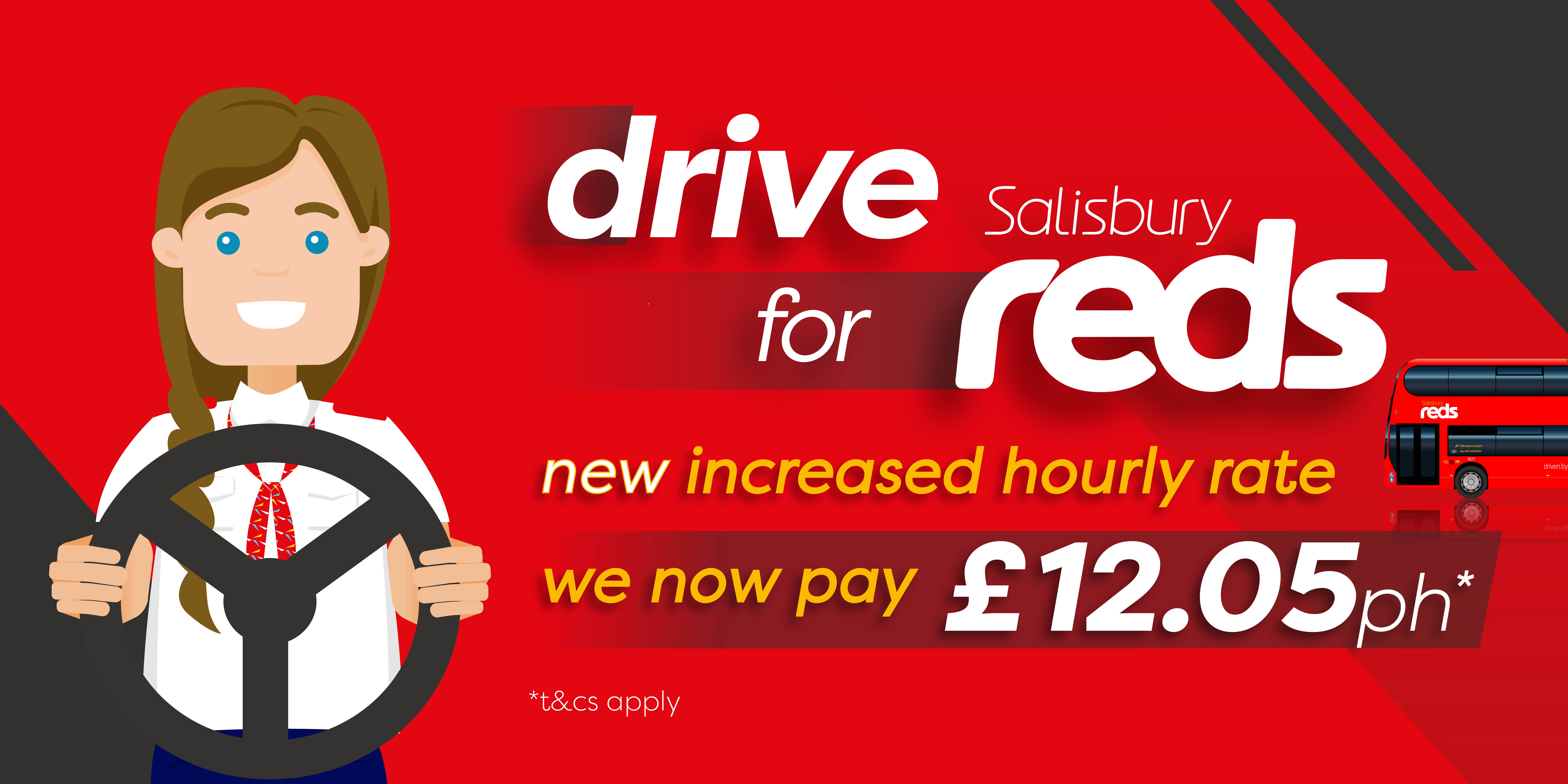 New hourly rate of pay increase advert