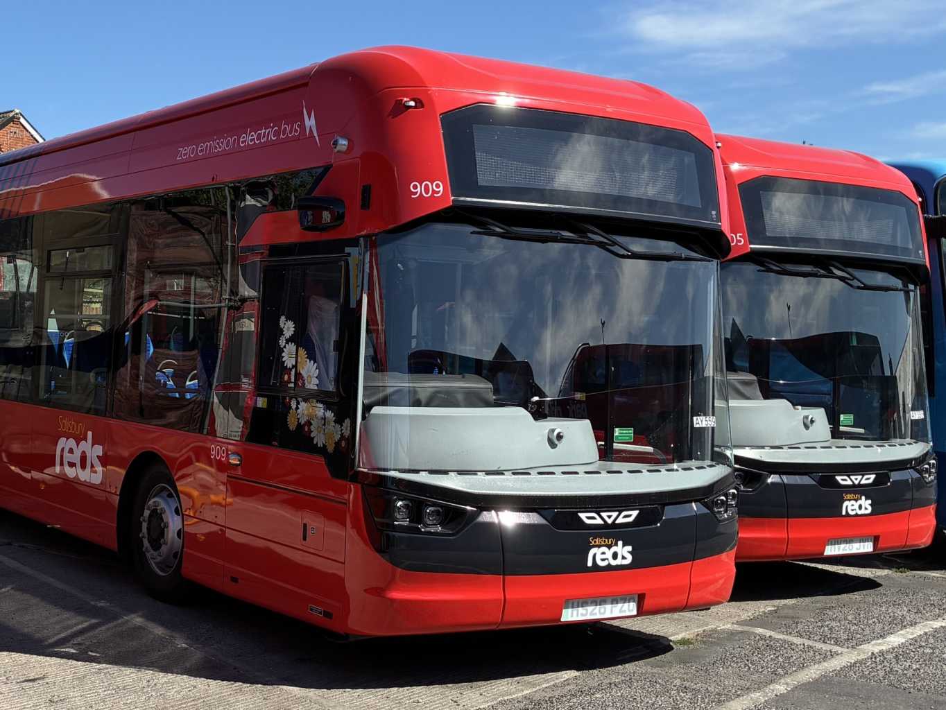 Picture of Salisbury Reds electric buses
