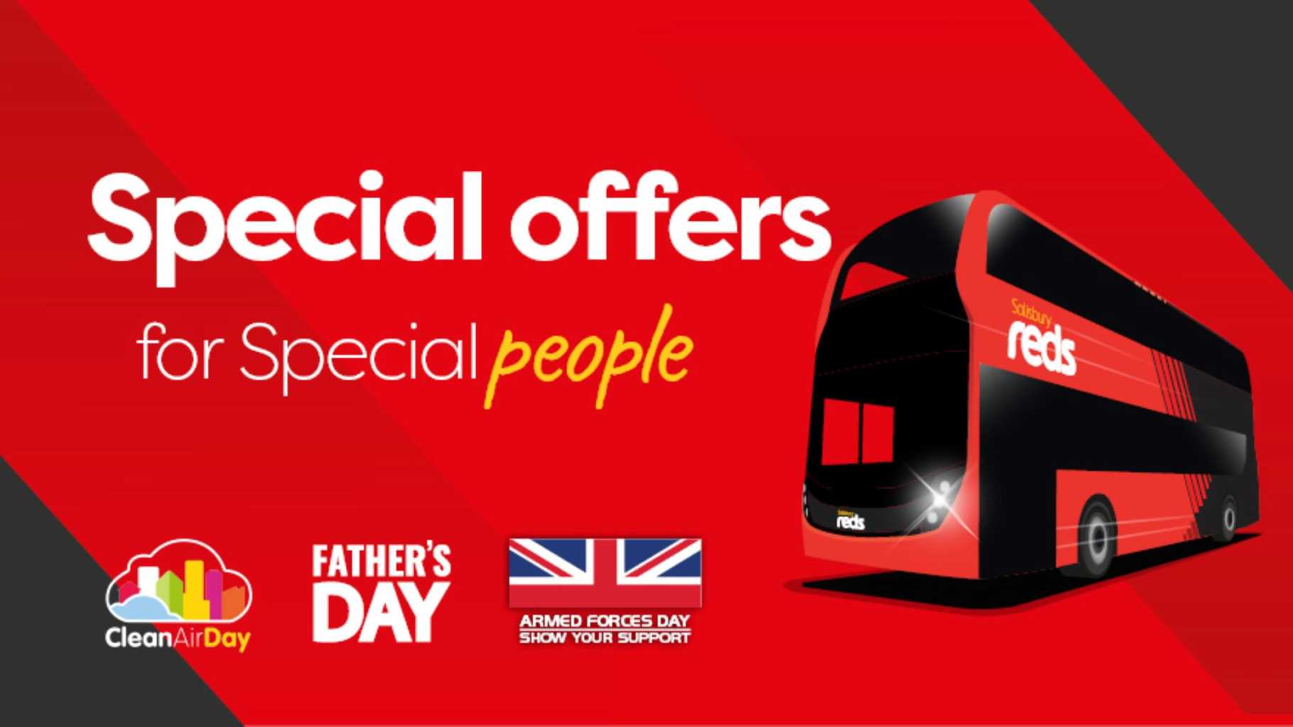 Special fares for Clean Air Lovers, Dads and Heroes